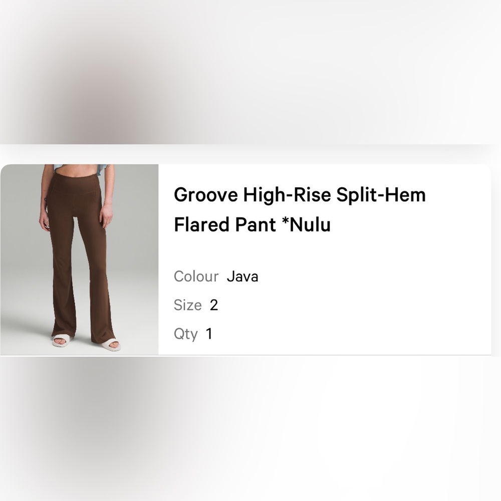 Lululemon Groove High-Rise Split Hem Flared Pant